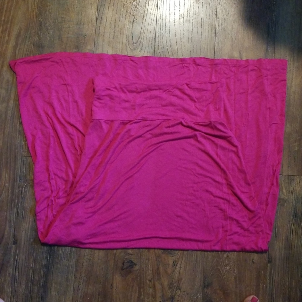 Pink maxi skirt
